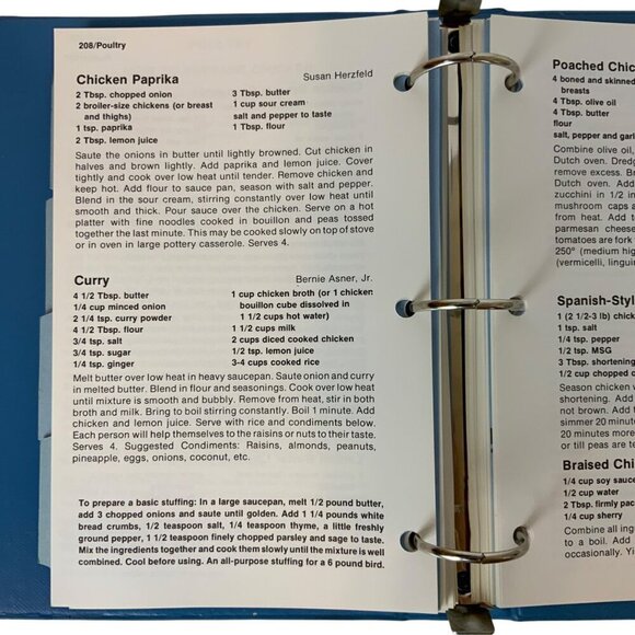 A Cooks Tour Of Shalom Cookbook By Temple Shalom Sisterhood Dallas 1978 Binder - Picture 14 of 16